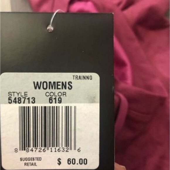 Nike Women's Crimson Dri-Fit Off-Shoulder Training Top - Picture 15 of 15